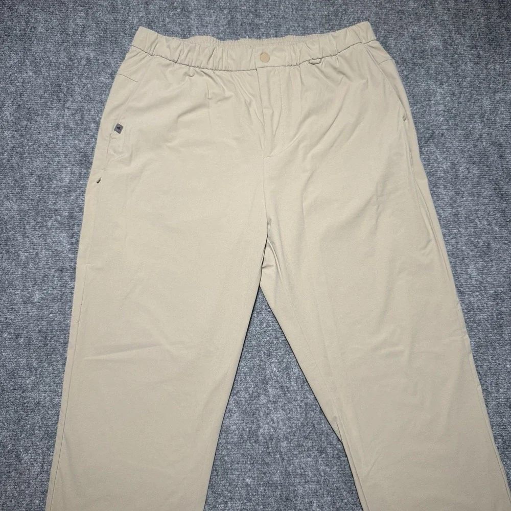 Figs Pro Scrub Pants Adult Large Beige Brown 5 Pocket Performance ~ 32X31